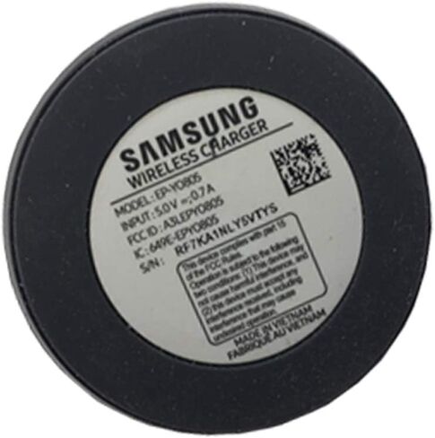 قاعدة شحن لاسلكية أصلية Samsung Qi EP-YO805 - لجهاز Galaxy Gear S4 SM-R800، SM-R810 وGear S3 Classic مع قلم USB MKK بطول 5 أقدام in Saudi Arabia