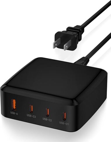قاعدة شحن برجية USB C بقدرة 130 واط، شحن سريع لساعة Apple Series 9 8، Motorola G Stylus، G 5g Edge، Samsung Galaxy S24 Ultra، S23، MacBook Pro/Air متعدد منافذ USB Cube Box متعددة in Saudi Arabia