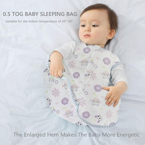 insular Wearable Blanket 2 Pack Cotton Baby Sleep Sack with 2-Way Zipper for Boys Girls Unisex, 2 Pack in Kuwait