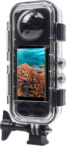 FitStill 40M/131FT Underwater Waterproof Diving Housing Compatible for Insta 360 X4,Invisible Dive Protective Cover Shell Accessories Case for Insta360x4 Camera in Kuwait