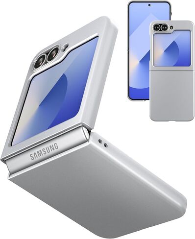 Case for Samsung Galaxy Z Flip 7 (2025) Phone Case with Crystal Clear Hard Back + Soft TPU Bumper Shockproof Cover for Galaxy Z Flip7 - Transparent in Kuwait
