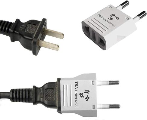 United States to Czech Republic (Czechia) Travel Power Adapter to Connect North American Electrical Plugs to Czech Outlets for Cell Phones, Tablets, eReaders, and More (2-Pack, White) in Saudi Arabia