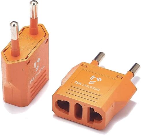 United States to Czech Republic (Czechia) Travel Power Adapter to Connect North American Electrical Plugs to Czech Outlets for Cell Phones, Tablets, eReaders, and More (2-Pack, White) in Saudi Arabia