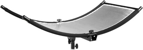 مجموعة عاكس الضوء المنحني Glow ArcLight II، عاكس تصوير محمول للاستوديو والصور والفيديو والصور الشخصية مع عاكس الضوء الأبيض، عاكس ذهبي، عاكس فضي وحقيبة (18 بوصة × 37 بوصة) in Kuwait