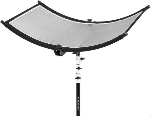 مجموعة عاكس الضوء المنحني Glow ArcLight II، عاكس تصوير محمول للاستوديو والصور والفيديو والصور الشخصية مع عاكس الضوء الأبيض، عاكس ذهبي، عاكس فضي وحقيبة (18 بوصة × 37 بوصة) in Kuwait