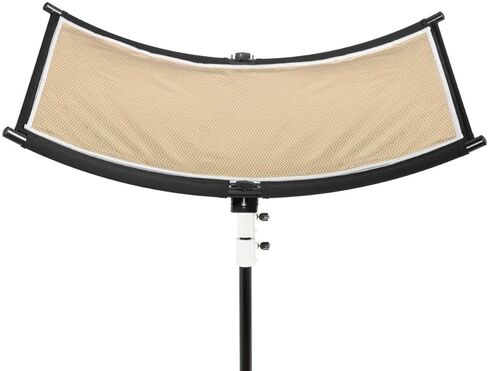 مجموعة عاكس الضوء المنحني Glow ArcLight II، عاكس تصوير محمول للاستوديو والصور والفيديو والصور الشخصية مع عاكس الضوء الأبيض، عاكس ذهبي، عاكس فضي وحقيبة (18 بوصة × 37 بوصة) in Kuwait