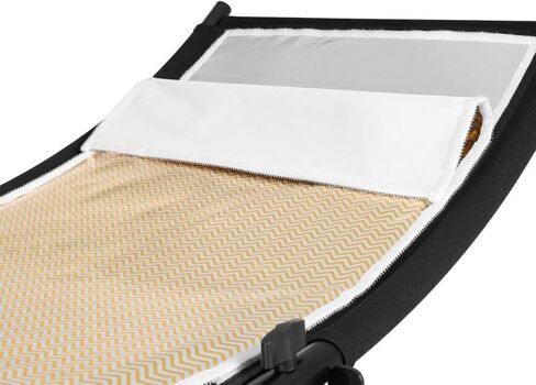 مجموعة عاكس الضوء المنحني Glow ArcLight II، عاكس تصوير محمول للاستوديو والصور والفيديو والصور الشخصية مع عاكس الضوء الأبيض، عاكس ذهبي، عاكس فضي وحقيبة (18 بوصة × 37 بوصة) in Kuwait