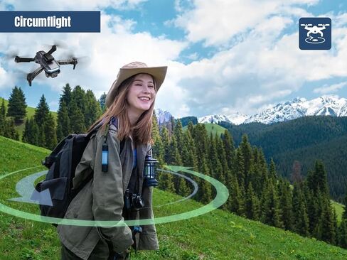 Drone with 4K three adjustable Camera,Foldable WiFi FPV Drone, RC Quadcopter with Brushless Motor, 3D Flips, Obstacle Avoidance, Optical Flow, Altitude Hold,Altitude Hold,3 Battery Mode in Saudi Arabia