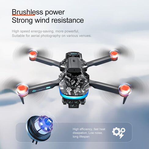 طائرة بدون طيار مع كاميرا 4K للبالغين والأطفال، طائرة بدون طيار FPV بدون طيار صغيرة للمبتدئين مع حقيبة حمل، مفتاح واحد للإقلاع/الأرض، وضع التدفق البصري، قلاب 360 درجة، طيران نقطة الطريق in Saudi Arabia