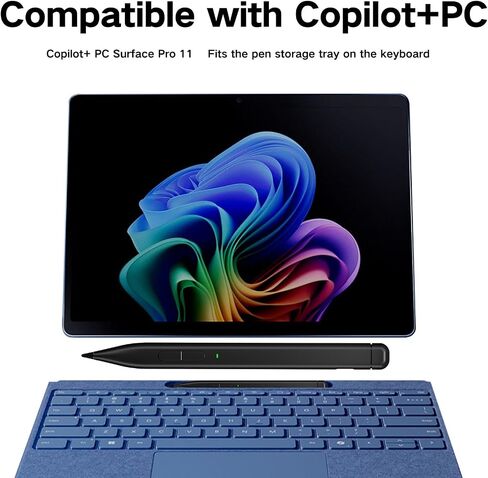 Slim Pen 2 for Microsoft Surface Pro11,Made for Copilot+Pc Surface Pro11,Screen-Paper Dualuse Pen Tip,with 4096 Pressure, for Surface Pro10/9/8/7+/7/6/5/4/X,Surface Go 3/2/1,Book 3/2/1 in Saudi Arabia
