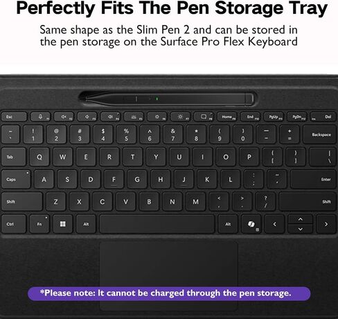 Slim Pen 2 for Microsoft Surface Pro11,Made for Copilot+Pc Surface Pro11,Screen-Paper Dualuse Pen Tip,with 4096 Pressure, for Surface Pro10/9/8/7+/7/6/5/4/X,Surface Go 3/2/1,Book 3/2/1 in Saudi Arabia