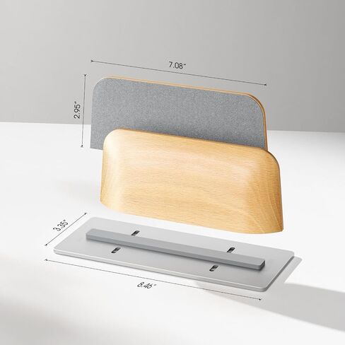 UPERGO Vertical Laptop Stand for Desk, Laptop Holder to Dock MacBook, MacBook Pro and Other Laptops, Black Walnut Wood in Saudi Arabia