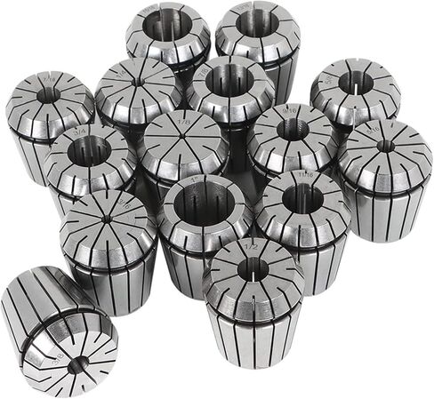 Kimllier ER-40 MT3 مجموعة ظرف زنبركي مع 15 قطعة ER40 1/8 بوصة - 1 بوصة مجموعة أطواق ومفتاح ربط مناسب لآلة النقش باستخدام الحاسب الآلي وأداة مخرطة الطحن in Kuwait