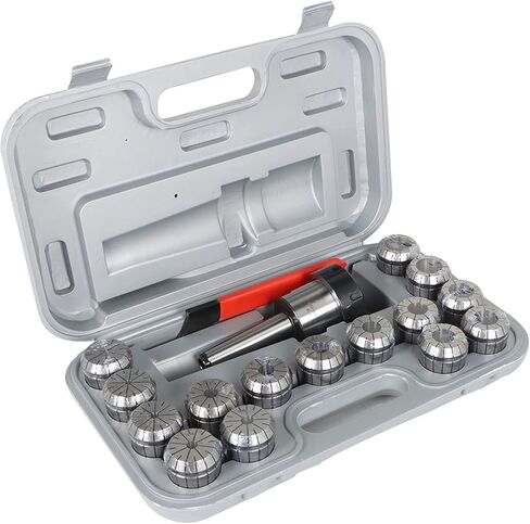 Kimllier ER-40 MT3 مجموعة ظرف زنبركي مع 15 قطعة ER40 1/8 بوصة - 1 بوصة مجموعة أطواق ومفتاح ربط مناسب لآلة النقش باستخدام الحاسب الآلي وأداة مخرطة الطحن in Kuwait