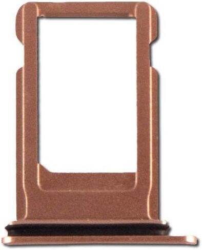 Sim Tray Slot Replacement Parts for iPhone 8 Plus with Waterproof Rubber & Sim Ejector Tool + Cloth (Black) in Saudi Arabia
