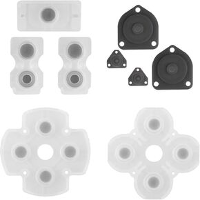 4 Sets Conductive Silicon Button Pads Controller Button Repair Part Replacement Compatible with Sony PS4 Playstation 4 Controller Set