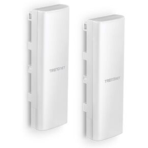 TRENDnet 14 dBi WiFi 6 AX1200 Outdoor Directional PoE Access Point Bridge Kit, TEW-940APBO2K, Includes Two Preconfigured TEW-940APBO Access Points, 5GHz WiFi 6 Point-to-Point Bridge, White