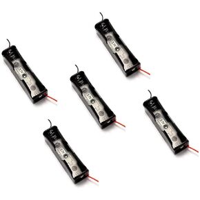 Battery Case Holder 2 Slot Parallel Batteries Clip Box 3.7V 18650 Household Battery Holders 5pcs