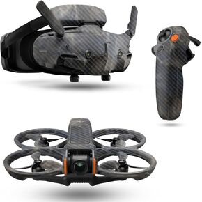 Carbon Fiber Drone Skin Compatible with DJI Avata 2 Bundle (2024) - Stormy Marble - Premium 3M Vinyl Protective Wrap Decal Cover - Easy to Apply | Crafted in The USA by MightySkins