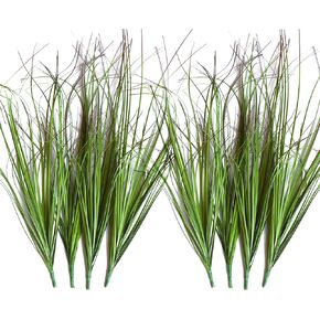 16PCS Artificial Plants,Artificial Shrubs Wheat Grass Greenery,Artificial Greenery Stems Fake Outdoor Plants for Home Decor,Fake Tall Grass Artificial Grass Plant for Outdoor Indoor Decor