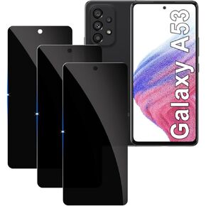 LYPHPE【3 Pack Privacy Screen Protector for Samsung galaxy A53 9H Tempered Glass Anti-Spy Private Film Compatible for Samsung A53 Case Friendly
