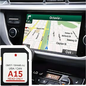 2024 Newest A15 Navigation SD Card OEM#GM5T-19H449-AJ,SD Card Coverage Canada USA for Car GPS Navigation System,Car Accessories Compatible with Ford 2013-2015 C-Max Lincoln 2015 MKC