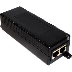 BROWAN PoE Injector Adaptor 30W Gigabit 10/100/1000 Mbps Ethernet Switch IEEE 802.3af/at Complaints Power and Data Transmission for Wireless Device Router Distance Up to 328 Feet (Single Port)