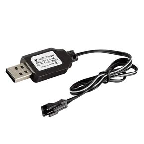 Charging Cable,USB Charger Ni-Cd Ni-MH Batteries Pack for SM-2P Plug Adapter 4.8V 250mA Output