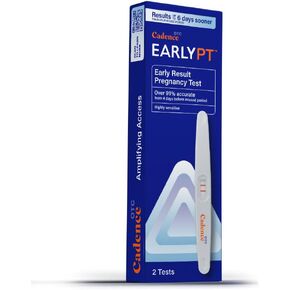 EarlyPT Early Result Pregnancy Test, Over 99.9% Accurate, Clear Results in 5 Minutes, Highly Sensitive, Results up to 6 Days Sooner, Pack of 2