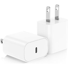 iPhone Fast USB C Charger Block, 20W PD Type C Charging Power Adapter Cube Brick Box, iPhone Wall Charger Plug for Apple iPhone 15 Pro Max/15 Plus/16/14 Pro/14 Plus/13 Pro/13/12 Mini/11, XS/XR/X/iPad