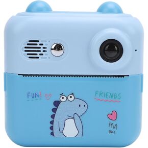 50MP Kids Camera Instant Print, HD 1080P Digital Camera with 16x Digital Zoom, 2.4 Inch HD IPS Eye Caring Screen, Instant Camera Toddler Portable Travel Camera Toy for Travel