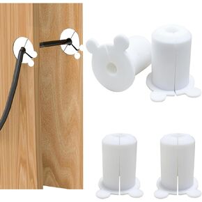 Rewoalzx 4PCS Wall Hole Cover Routing Kit for Starlink, Cable Grommet for Starlink Cables, Wall Cable Pass Through, Wall Grommets for Cables Cable Protective Sleeve for Starlink (Y-long)
