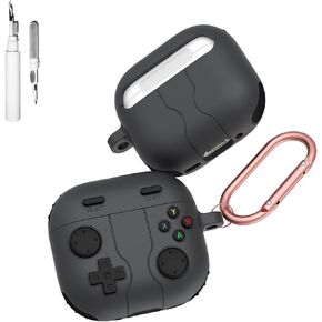 [3 in 1] TSVSXS Cute Case Compatible with AirPods 4 with Keychain and Cleaning Kit, 3D Anime Soft Silicone Game Protective Cover Compatible with AirPods 4 with Active Noise Cancellation