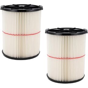 2 Pack- Wet Dry Vac Hepa Filter for Crafts-man CMXEVBE17590,CMXEVBE17594,CMXEVBE17595,CMXEVBE17155,CMXEVBE17925,CMXEVBE17596,CMXEVBE17584,CMXEVBE17656 Filter Replacement