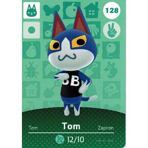 Nintendo Animal Crossing Happy Home Designer Amiibo Card Tom 128/200 USA Version