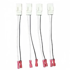 72-6514 Speaker Adapter (4 Pieces) for Dodge, Ram car Front and Rear Door Speaker Adapter Harness, Speaker Harness, Adapter Connector, Adapter Plug.