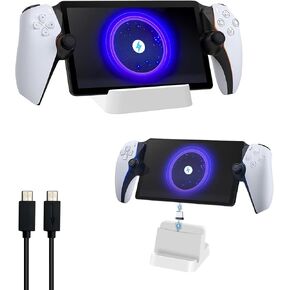 Charging Stand for PS Portal Remote Player, PS Portal Charging Dock with USB-C Charging Cable, Portable Stand for PS Portal. (Black)