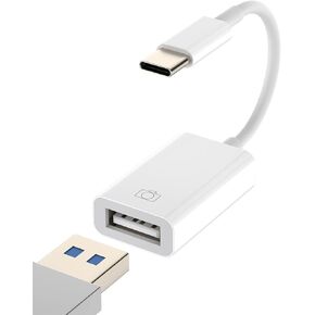 USB-C to USB A Adapter 3.0 OTG Converter Accessories Type Thunderbolt Mouse Port Hub Cable Adaptador Compatible for Samsung for MacBook Pro for IPhone15 Pro Max Plus ipad 10、Air4/5、Mini6、Pro