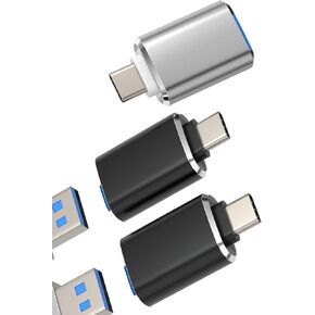 USB-C to USB Adapter(3Pack) Type C 3.0 OTG Cable Hub Thunderbolt Adaptador Mouse Port Converter Compatible for Samsung for MacBook pro for IPhone15 Pro Max Plus ipad 10、Air4/5、Mini6、Pro 12.9