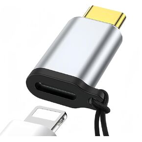 for Lightning to USB C Adapter, USB-C Adapter for iPhone, USB C Male Adapter Charging Adapter for iPhone 15/15 Plus/15 Pro/15 Pro Max, iPad Air, MacBook Pro and More (Black)