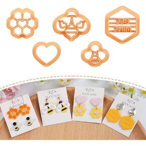 Puocaon Petal Polymer Clay Cutters - 30 Pcs Clay Cutters for Polymer Clay Jewelry, Mini Flower Petal Clay Cutters for Polymer Clay Earrings Making, Daisy Flower Petal Polymer Clay Tools