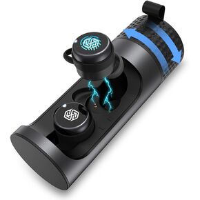 Nillkin TW004 Wireless Earbuds,Bluetooth 5.0 in-Ear Headphones with Charging Case, CVC Noise Cancelling Headset with Mic,IPX5 Waterproof Fit for Sports (Blue)