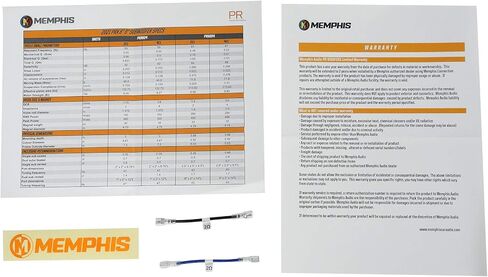 Memphis Audio PRX624 مضخم صوت للسيارة 6.5 بوصة 300 واط يمكن اختياره 2 أو 4 أوم in Saudi Arabia