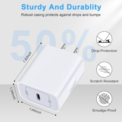 صندوق شاحن USB C سريع الشحن من سامسونج لهاتف Galaxy A15 5G A35 A54 S24 Ultra Z Flip6/Fold6 A25 A55 A14 S23 FE A13 A53 A23، قابس حائط من النوع C لهاتف iPhone 16 15 14 13 12 11 Pro Max Plus، Pixel 9 8a 7 6 in Kuwait