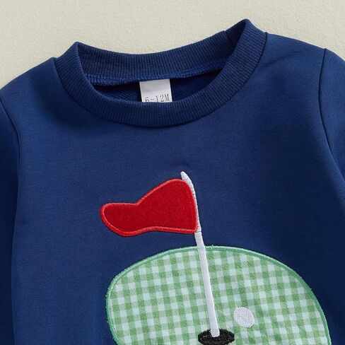 طفل صبي فتاة الخريف وتتسابق المطرزة طويلة الأكمام Crewneck بلوزات أعلى منقوشة السراويل 2 قطعة مجموعة الملابس الشتوية in Kuwait