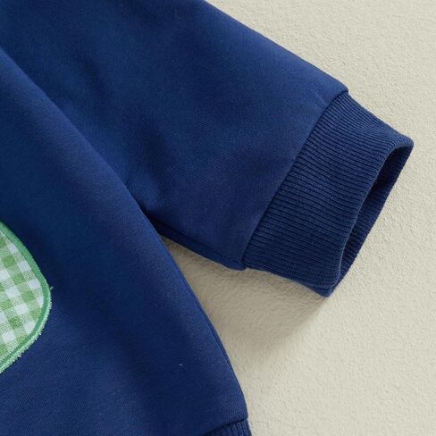 طفل صبي فتاة الخريف وتتسابق المطرزة طويلة الأكمام Crewneck بلوزات أعلى منقوشة السراويل 2 قطعة مجموعة الملابس الشتوية in Kuwait