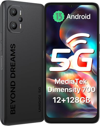 UMIDIGI F3 Pro 5G هاتف خلوي غير مقفل، Android 13، 12(6+6) جيجابايت + 128 جيجابايت، كاميرا رئيسية 48 ميجابكسل، شاشة 6.6 بوصة FHD+، معالج ثماني النواة، بطارية 6000 مللي أمبير في الساعة، 5G مزدوج، NFC in Kuwait