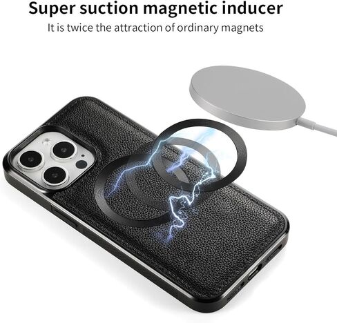 LITOU Compatible for iPhone 16 Pro Max Crossbody Wallet Purse Phone Case with Detachable Magnetic,RFID Blocking Card Holder,Zipper Leather Wallet Wrist Lanyard Strap Case for Women.Blue Flower in Kuwait