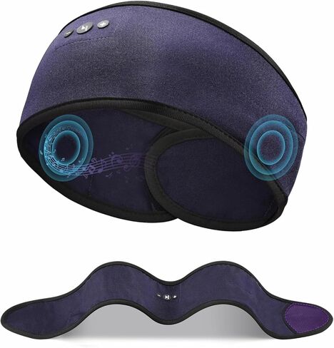 Headband Headphones for Small Head Size, Adjustable Bluetooth Headband, Wireless Headband Headphones for Sleeping, Running, Insomnia, Sleep Mask with Stereo Speakers, Cool Gadgets Tech Presents in Saudi Arabia