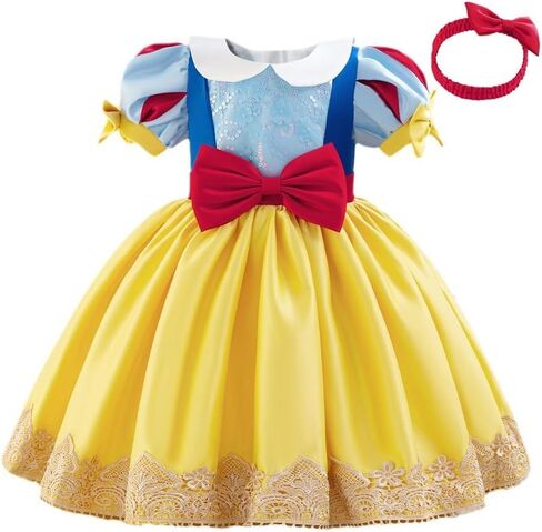 HIHCBF طفل الفتيات Bowknot فستان التعميد المطرزة الدانتيل مسابقة الزفاف حفلة عيد ميلاد المعمودية توتو ثوب ث/أغطية الرأس in Saudi Arabia